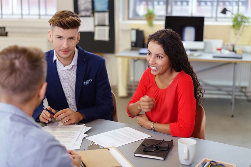 Smiling Girl Taking Consultation