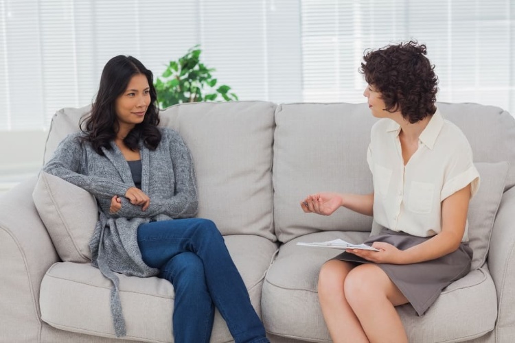 Lawyer Discussing With His Client